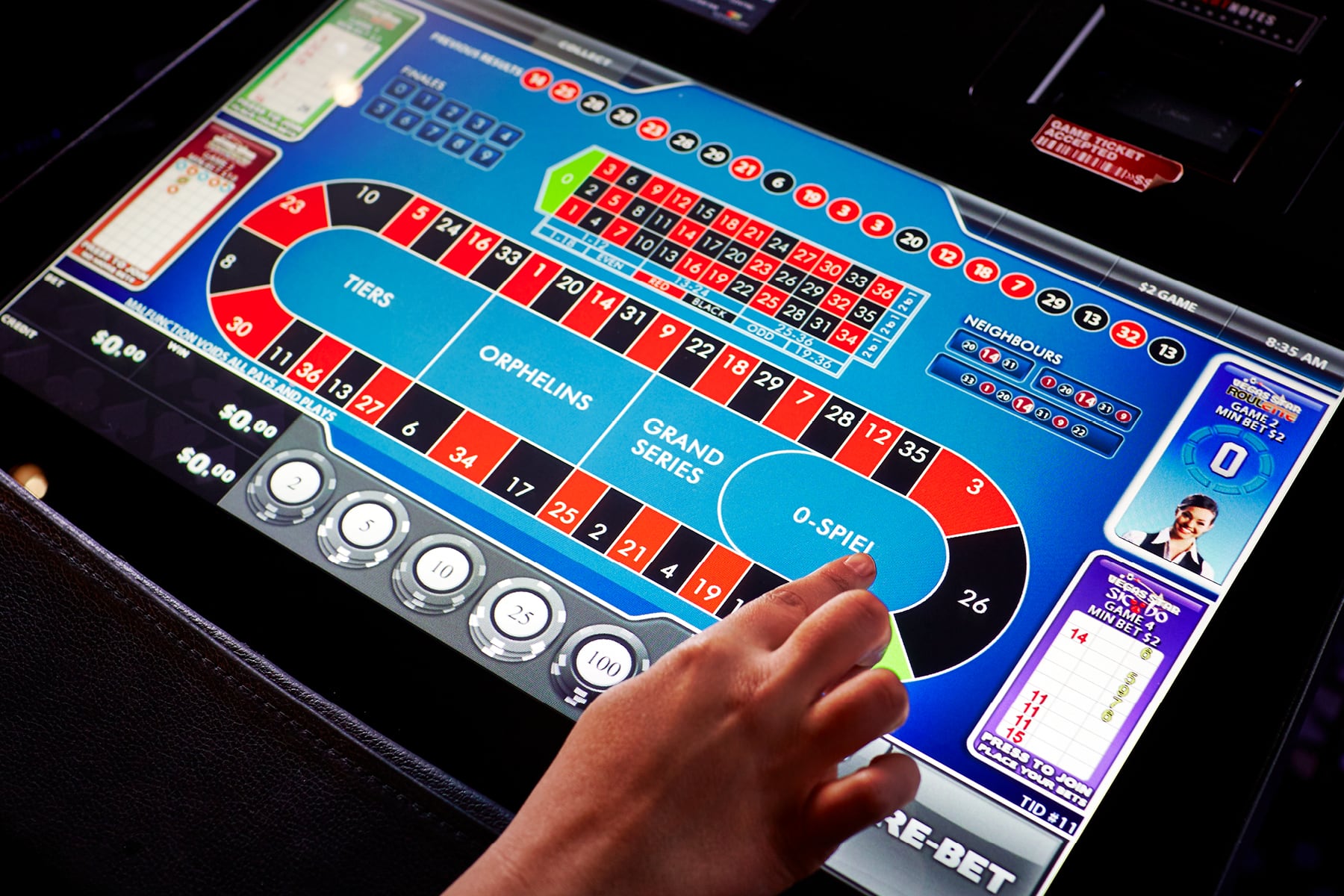 Electronic Roulette at the Casino Crown Perth